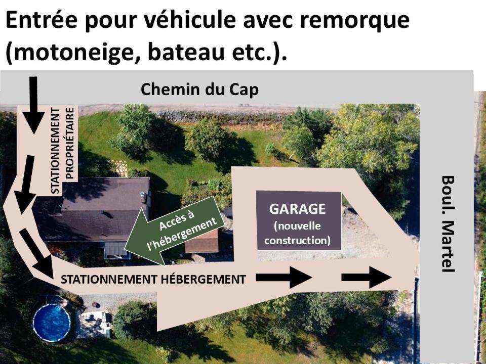 Au Pied Des Monts-Valin, Hebergement Touristique Saint-Honoré Eksteriør bilde